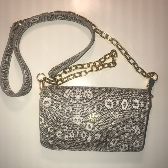 RARE Tory Burch Snakeskin Mini Crossbody Bag - Picture 5 of 8